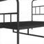 Structure de lit plateforme grand noir avec rangement sous le lit, fabrication entièrement en fer avec tête et pied de lit, aucun sommier requis