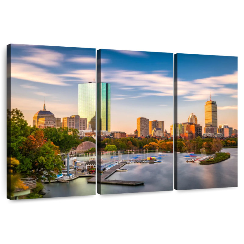 Syd Charles River Dock Boston, 28" H x 45" W