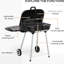 Barbecue portatif au charbon de bois 21 po avec tablette inférieure - Roues et évents réglables pour barbecue, cour, pique-nique et aventure