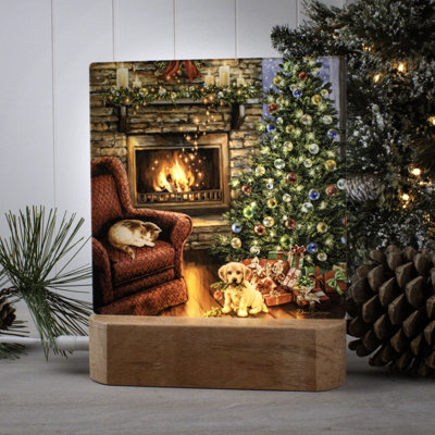 Fireside Christmas Night Light