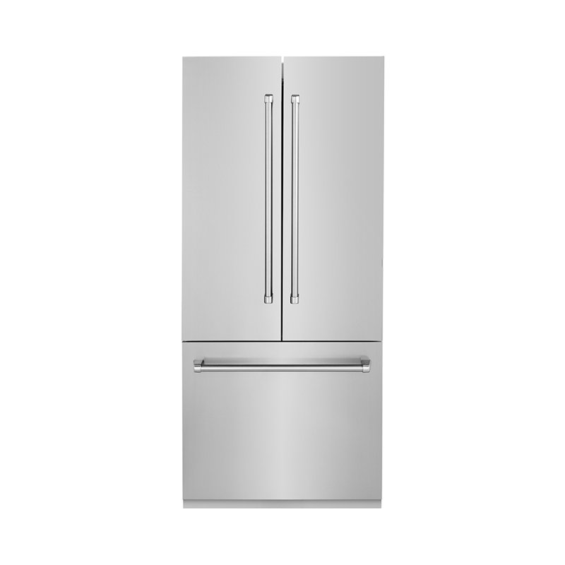 ZLINE 36" 19.6 cu. ft. Built-In 3-Door French Door Refrigerator with Internal Water and Ice Dispenser, Stainless Steel