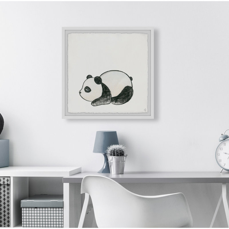 «Florencio Sleepy Panda», reproduction encadrée, H 32 po x l 32 po x P 1,5 po