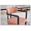Ensemble de 2 chaises de salle à manger modernes et rembourrées de style Mid-Century avec pieds en métal noir-1736669943