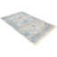 Tapis en polyester fabriqués à la machine Crayton - Rectangle, gris-bleu, conception orientale, tapis à poils courts pour le salon, la chambre à coucher-33070387
