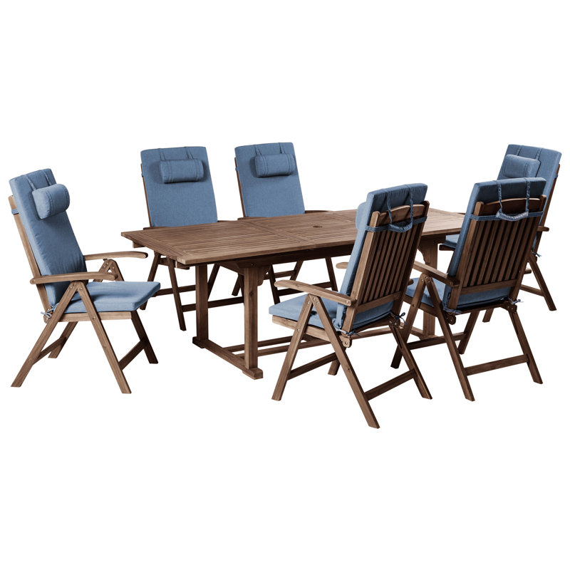 Acacia Patio Dining Set with Extendable