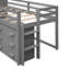 Lit mezzanine avec armoire et tablette-500734603