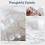 Ensemble de housse de couette à volants 100% coton délavé MooMee-126368953-135654581