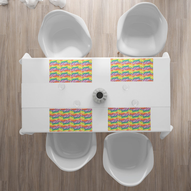 Polyester Geometric Rectangle Placemat