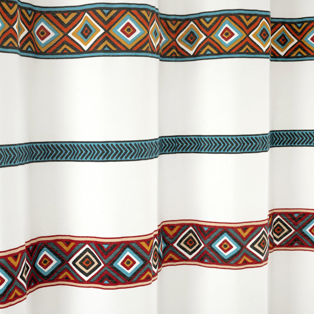 Striped Shower Curtain Lush Decor