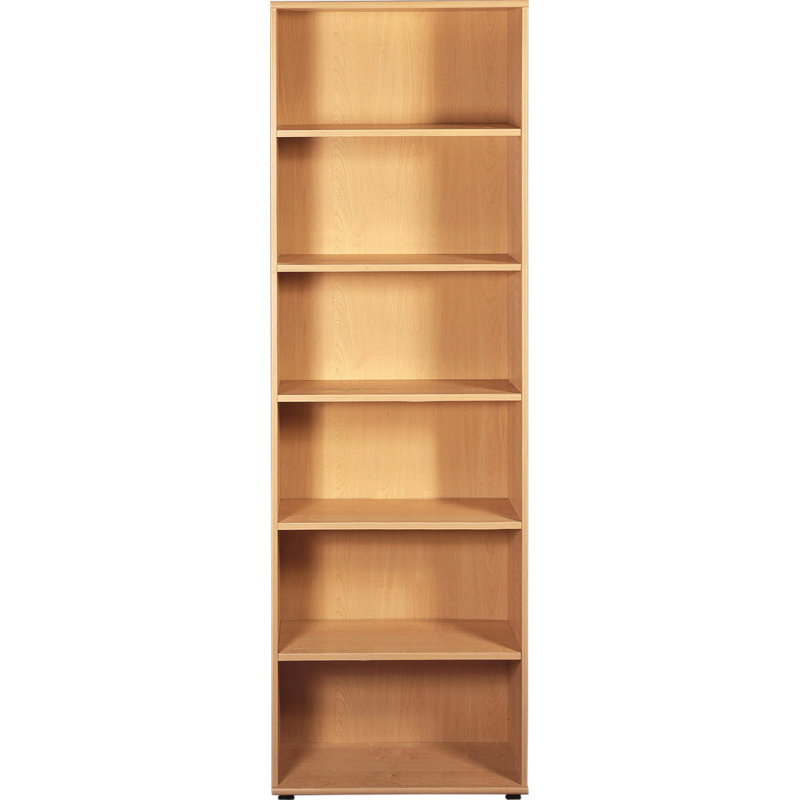 Riding 215cm H x 70cm W Standard Bookcase, Maple-Crystal