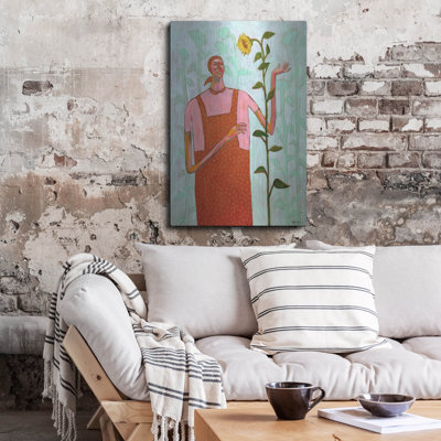 'I Talk To My Plants' by Bebe Keith Metal Wall Art, 24" x 36"
