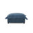 Plush Upholstered Navy Chenille Ottoman Bench – Cloud Cushion Footrest with Oversized Soft Top-510134034