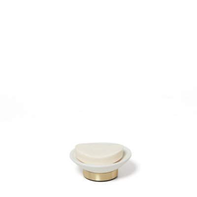 Porte-savon à garniture en laiton