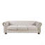 Canapé Chesterfield en tissu beige (beige)-306170870