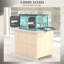 Bacs de rangement empilables avec couvercles, roues et pliables-1146358607