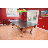 Joola Table Tennis Conversion Top - Full Sized MDF Ping Pong Table Top for Pool Table and Billiards with Foam Backing and Net Set