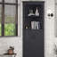 Grande armoire de coin en bois avec portes pour le salon, la salle de bain, la salle à manger ou la cuisine