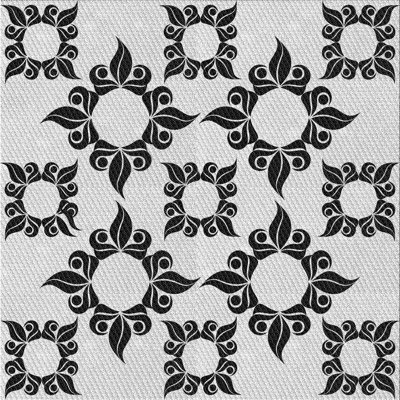 Tapis décoratif damassé