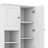67.7" Tall Storage Cabinet With Flip-Out Basket, Adjustable Shelves & 2 Doors, Freestanding Floor Cabinet With Aluminum Alloy Handles-681370459