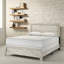 Lit à panneaux très grand avec finition en bois blanchi 1pc-478071930