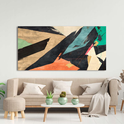Abstract Fragmentation by Haru Ikeda - Wrapped Canvas Print