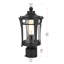 Lampadaire extérieur noir Allegretto 13 pouces