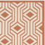 Tapis intérieur / extérieur beige / terre cuite Arneshia-20794434