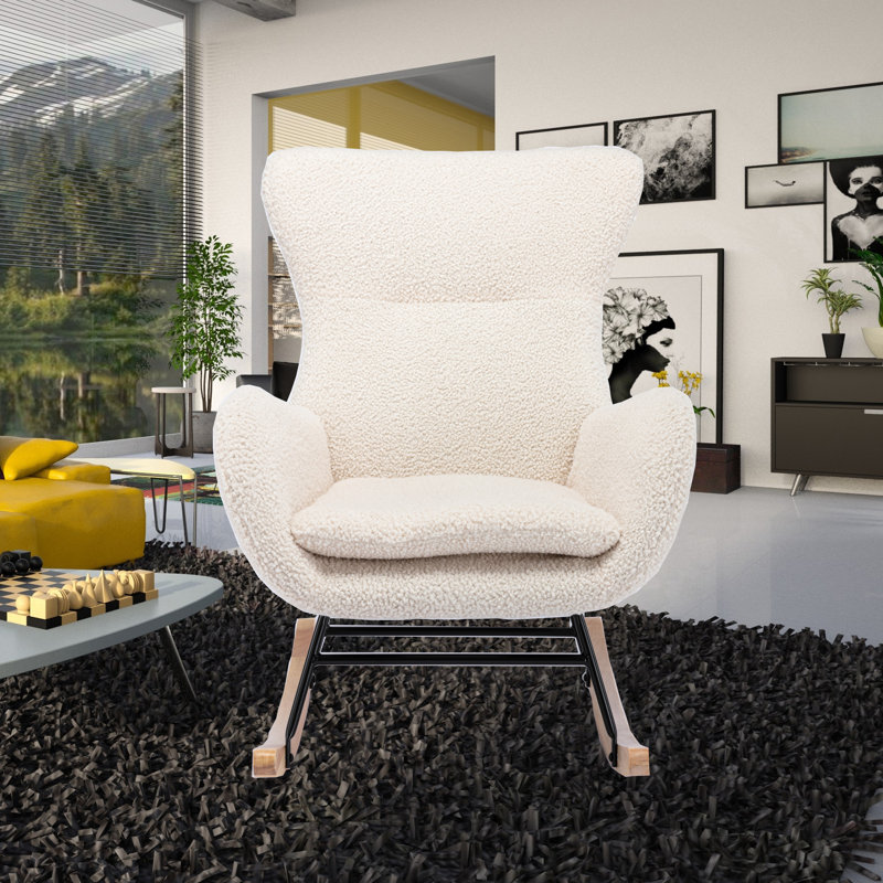 Chaise berçante Schmura, Beige