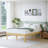 Amylia Solid Wood and Metal Heavy Duty Rayon from Bamboo iron Platform Bed Frame No Box Spring Required-170940785-147289322