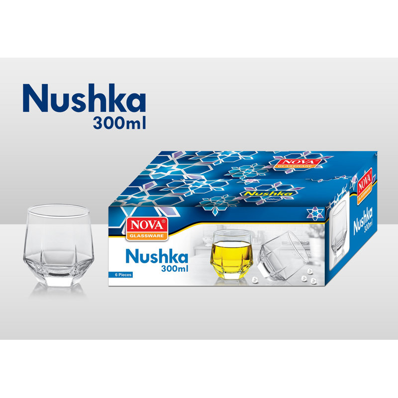 6PCS NUSHKA EN VERRE