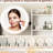 Bedroom Vanity Desk, Smart 3 - Lighting Led Mirror, Power Outlet With , Drawer, Open Shelf, Comfortable Seat Vanity, Outlet,