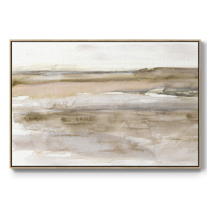 " Sunset Bay ", 25" H x 37" W x 2" D, Natural