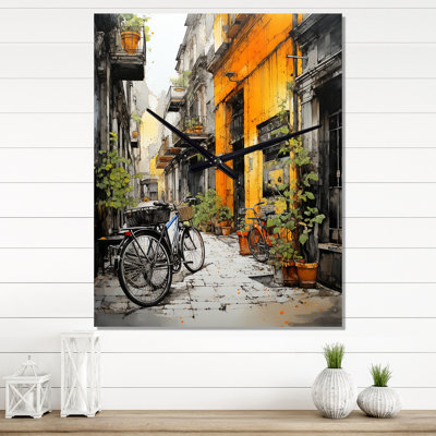 Vélo Cycle City - Horloge murale de vélo surdimensionnée