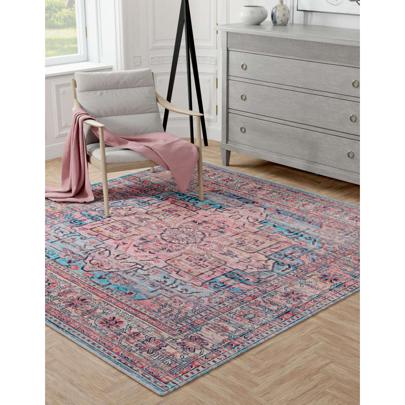 Hedgepeth Oriental Indoor Rug, Square 7'10" x 7'10"