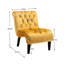 À la mode, velours moutarde, fauteuil confortable, espaces de vie et de bureau, structure solide + contreplaqué, mousse douce au toucher, fauteuil en velours à assemblage rapide pour les espaces de salle à manger - structure, bonne résilience-1491306504