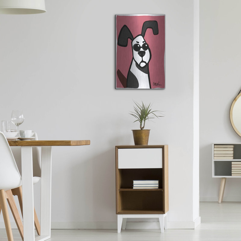 «Dog On Pink» par Irena Orlov, H 24 po x l 16 po