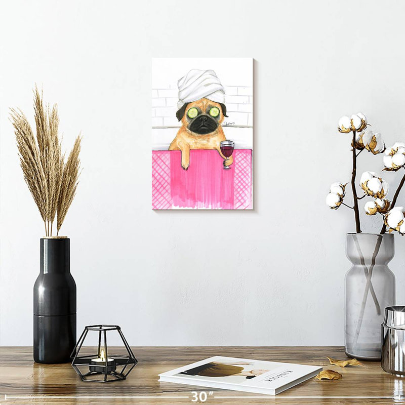 Ketti Pug Bath, 12" H x 8" W