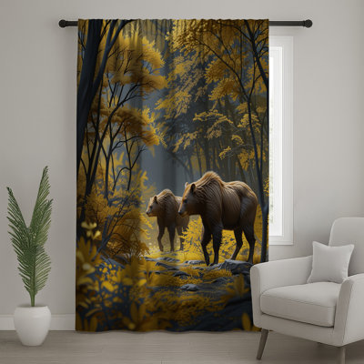 Rideaux Bears In Autumn Forest