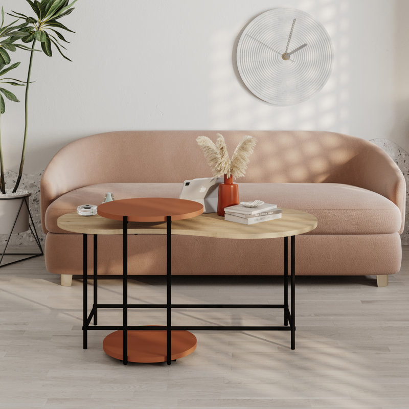 Adreona Four Leg Coffee Table, Cinnamon