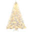 Décoration de Noël artificielle haute 7,5 pi avec 1518 branches, 500 lumières DEL blanc chaud, ouverture automatique, blanc-136772817