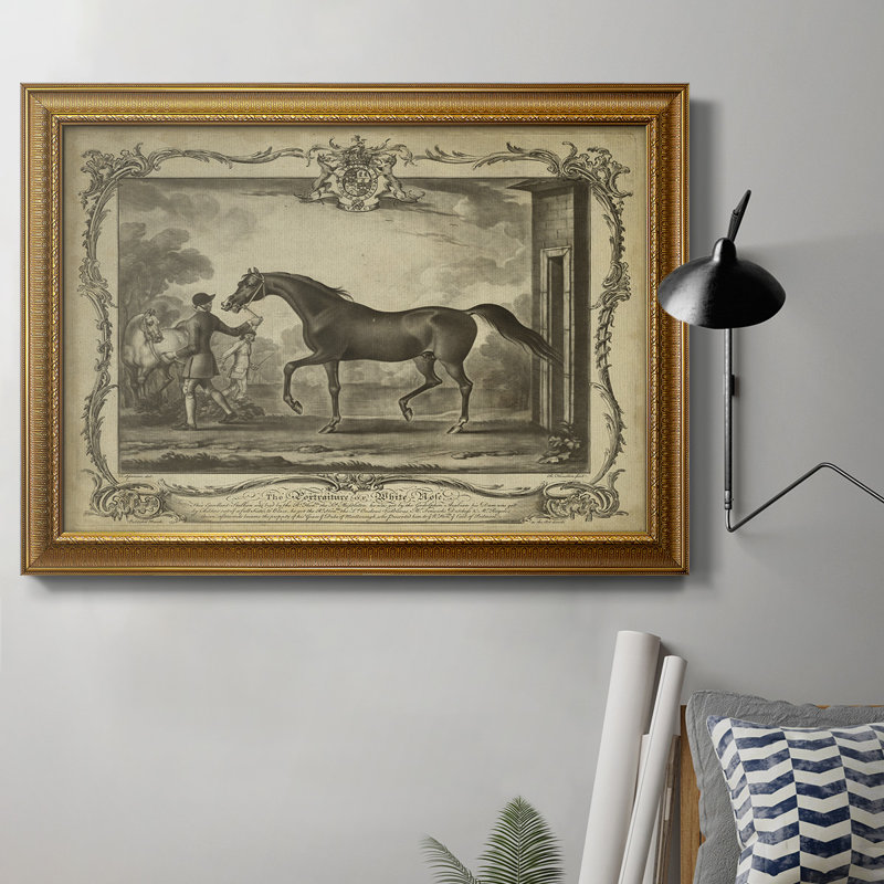 Distingué chevaux IV - Cadre photo, impression sur toile, H 16 po x l 20 po x P 2,5 po