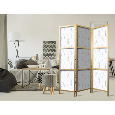 171cm H Solid Wood Folding Room Divider