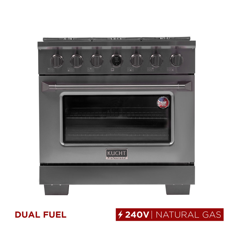 Kucht 36'' W Free Standing Range, Natural Gas