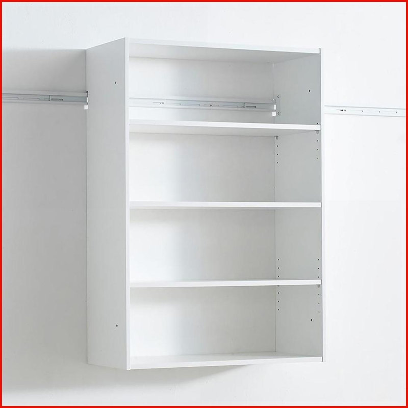 Systèmes de placard | Système d'organisation mural modulaire en bois Devi - blanc | Blanc | Bois, Blanc