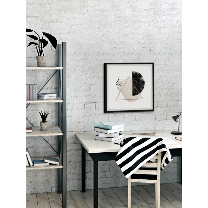 Reappearing Triangle by Marmont Hill - Single Picture Frame Painting, 30cm H x 30cm W