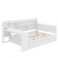 Lit de jour en bois pleine grandeur avec tiroirs, USB et bureau-99151624