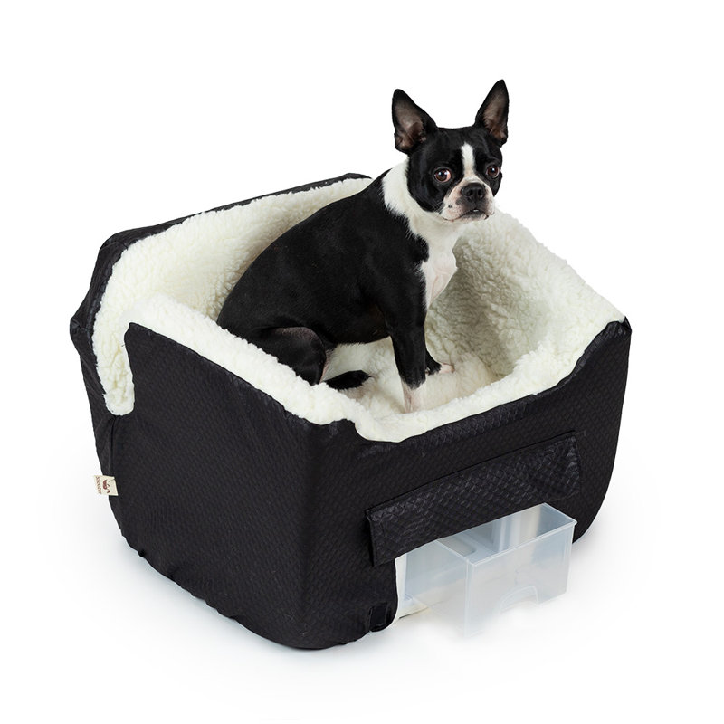 Siège intérieur / extérieur pour chien Snoozer Lookout II, Petit (l 15 po x P 17 po x H 19 po), Noir, Petit (1 à 18 lb)