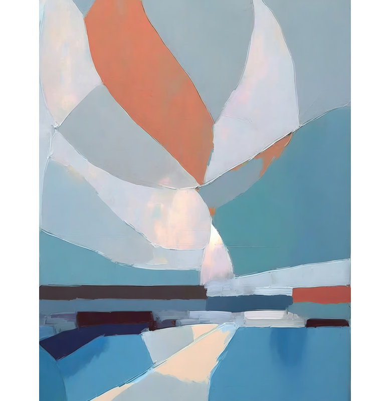 "Paysage 69" sur toile, H 18 po x l 15 po