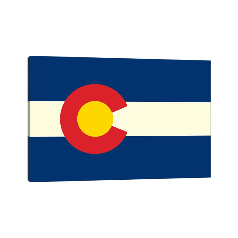 Drapeau du Colorado, H 8 po x l 12 po x P 0,75 po