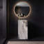 Lavabo de salle de bain sur pied 16 po à surface solide sur pied